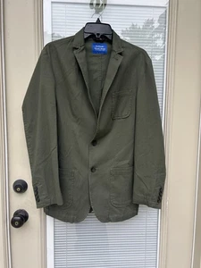 Haggar Smart Wash Comfort Stretch Jacket OLIVE Slim Fit SZ S 36/38 REGULAR - Picture 1 of 7