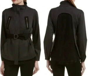 Cabi Love Carol Collection Jacket Gray/Black Mesh Back Women's Small Style #3184 - Picture 1 of 12