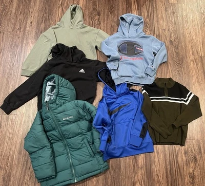 Lote de 18 piezas chaquetas camisas y pantalones para niños talla 8 Foto 1 de 4