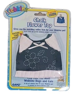 Top Flor Tiza Ganz Vintage Webkinz Peluche Ropa NUEVO - Imagen 1 de 2