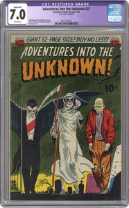 Adventures Into the Unknown #27 CGC 7.0 TRIMMED 1952 4317770013 - Picture 1 of 2