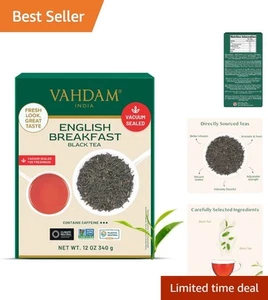 Aromatic Loose Leaf English Breakfast Tea 340g - Unblended Assam Delight - Picture 1 of 11