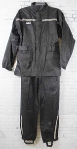 Choko Motorcycle Rain Suit Mens Small Black New - Bild 1 von 4