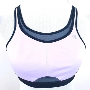 34C Champion Max Support Sports Bra Purple High Impact Adjustable Strap Cushion - Picture 1 of 6