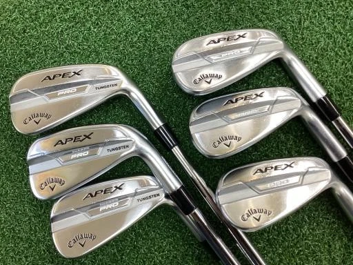 Callaway Apex Pro 2021 Iron Set 5-9,Pw 6pc Flex Stiff N.S.PRO MODUS3 TOUR 120 - Image 1 of 4