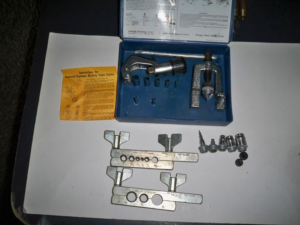 IMPERIAL DOUBLE Flaring + FLAIRING + SWAGING Cutting Kit,45Deg, 1/8"-3/4" NOS US - Image 1 of 1