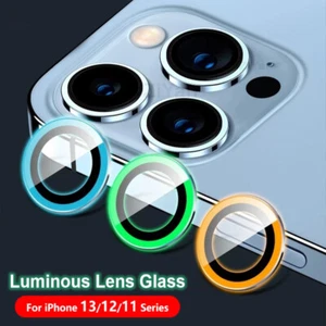 Hartdisplayschutzfolie für Luminous Ring iPhone 13 14 15 Kameraobjektiv