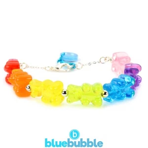 bluebubble MY SWEET SHOP Gummy Bear Bracelet Kitsch Cute Retro Kawaii Cool Candy - Picture 1 of 6