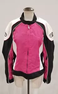 Joe Rocket Women's Pink Black White Motorcycle Jacket Size XL NO INNER LINER - Foto 1 di 8