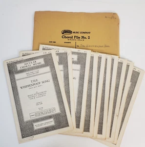 10 Vintage 1936 Choral Choir Sheet Music The Whiffenpoof Song 4 Part TTBB Yale - Picture 1 of 7