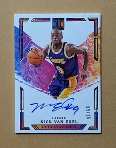 Maglia 2023-24 Panini Impeccabile Nick Van Exel Autografo SP Auto 9/25 Numero 1/1 - Foto 1 di 2