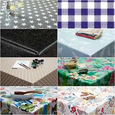 Wipe Clean PVC Vinyl Tablecloth Oilcloth ROUND 140cm Circle 55 inch Table Cover