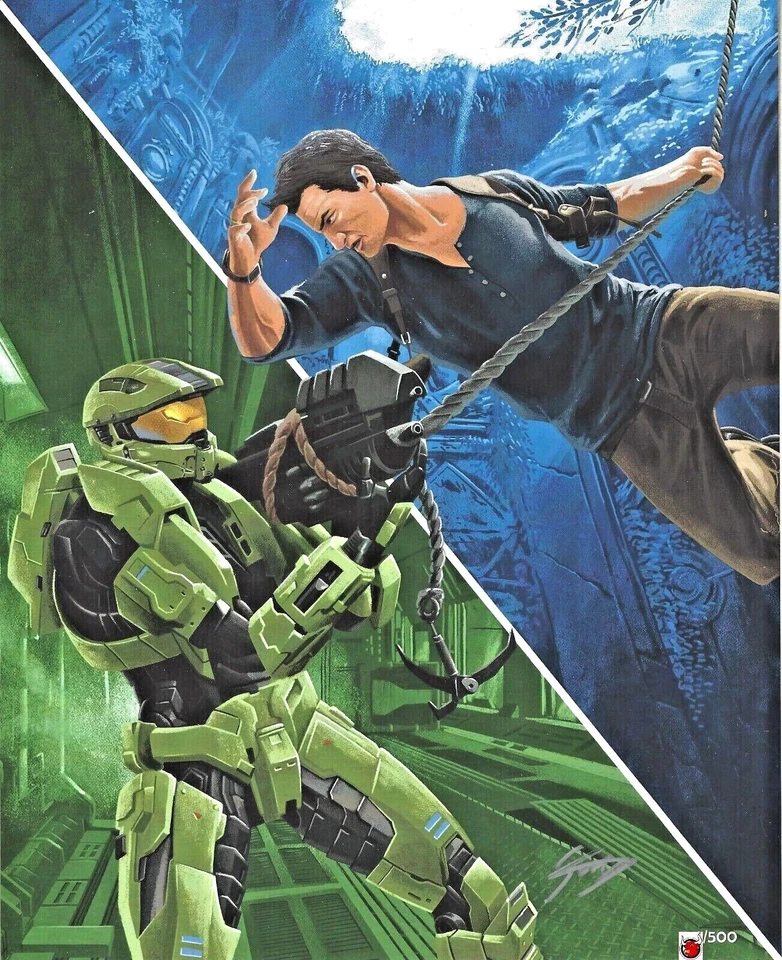 HALO Master Chief: Bam Box Gamer Art Exclusive 8x10 print SIGNED by Matt Akin - Image 1 of 2