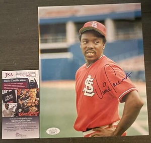 VINCE COLEMAN ST. LOUIS CARDINALS SIGNED HANDSIGNIERT VINTAGE 8X10 FOTO JSA COA - Bild 1 von 1