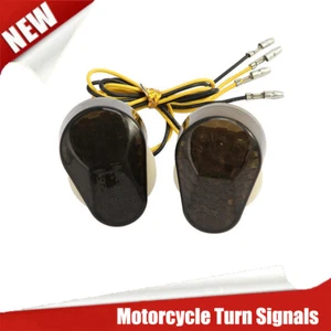 Smoke LED Amber Turn Signals Lights For Kawasaki ZX9R 1998 1999 2000 2001 2002 - Picture 1 of 7