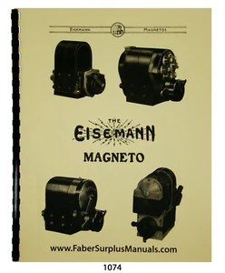 Magnetos y aparatos de encendido Eisemann tipos G, GS, GR, GN y más manual #1074 - Imagen 1 de 11