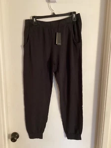 Women NWT "Monrow" black lounge pants. Size Large. - Picture 1 of 2