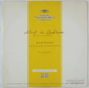 WILHELM KEMPFF BEETHOVEN PIANO SONATAS NOS. 12-13 DGG ED.1 TULIP LPM 18076 VG+ - Bild 1 von 3