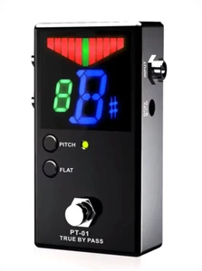 Chromatic Pedal Tuner FZone PT-01 LARGE SCREEN True Bypass Solid Case FREE Ship! - Picture 1 of 10