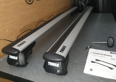 GENUINE THULE ROOF BARS WINGBAR EVO 7113 RACK VW TIGUAN MK2 TOURAN TOUAREG KAROQ - image 1 of 4