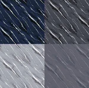 Papel pintado Rokya Luxe mármol con efecto resaltado plateado - Imagen 1 de 13
