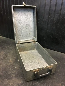 Estuche portátil vintage 45 RPM soporte para discos de vinilo caja de transporte de madera - Imagen 1 de 7