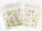 20 x Small self-seal sweet / wax melt / cookie craft bags floral (7x7cm)