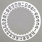 Black Font White Date Disk Wheel For Nh36 Movement Date At 3 Watch Part