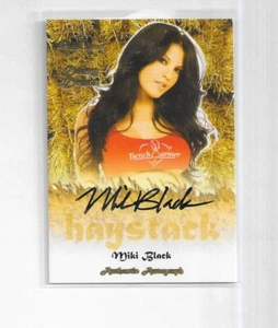 Benchwarmer 2015 Daizy Dukez Haystack autograph card Miki Black - Picture 1 of 2