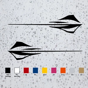 Pair C8 Stingray Badge Vinyl Decal Stickers for Corvette Sport Cars (2020-2024) - Picture 1 of 14