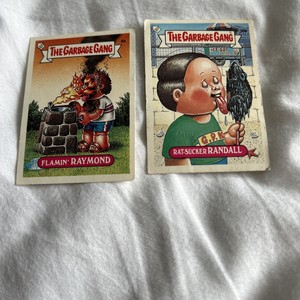 The Garbage Gang 1987 Topps Flamin Raymond And Rat Sucker Randall