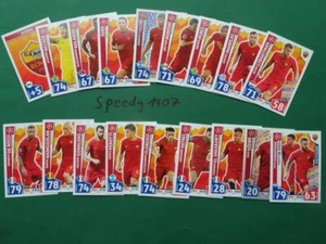 Topps Champions League 2017 2018 all 18 AS Roma Dzeko complete Match Attax - Picture 1 of 1