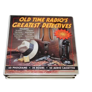 Old Time Radio Greatest Detectives 20 Cassettes Set Crime Radio Shows - Picture 1 of 8