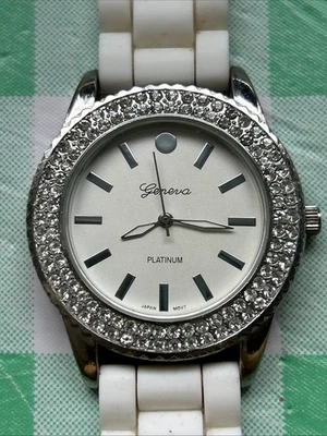 Geneva Platinum White Tone Women’s Quartz Watch - Image 1 of 4