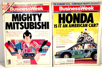 1990-91 Business Week Subject Mitsubishi & Honda Car Maker 🔥 - Image 1 of 3