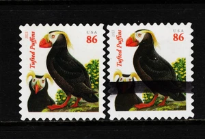 OFF paper #4737-37a Tufted Puffins (used set of 2) 86c_ 2013 _f147 - Picture 1 of 1