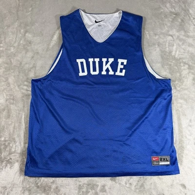 Camiseta deportiva de baloncesto de colección Nike Team Duke Blue Devils para hombre XXL azul reversible NCAA Foto 1 de 4