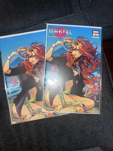 SDCC 2025 Marvel Swimsuit Special #1 Rose Besch Virgin & Trade Set - Picture 1 of 3