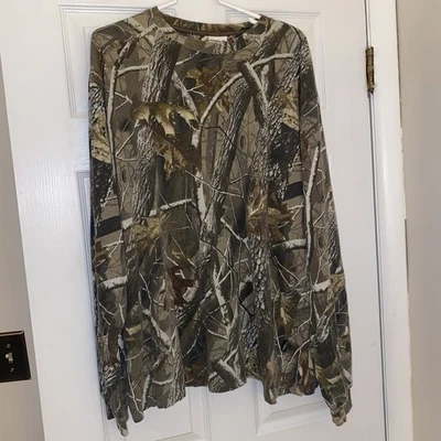 Gander Mountain  Realtree Camo Long Sleeve Hunting Tee Shirt Mens 2XL - Image 1 of 4