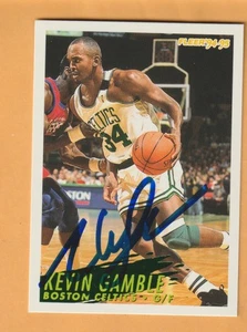 Kevin Gamble Boston Celtics AUTO Signed 1994-95 Fleer Iowa Hawkeyes - Picture 1 of 2