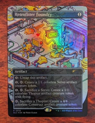 Retrofitter Foundry 0018 Near Mint NM FOIL SLC Secret Lair Encyclopedia MTG - Image 1 of 2