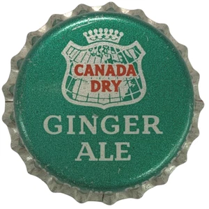 Soda Bottle Caps Vintage 1960 Canada Dry Ginger Ale Set of 10 Cape Girardeau MO - Picture 1 of 1