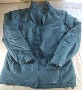 Eddie Bauer Thermal Insulated Winter Jacket Thermore Tech Blue Color Size Med - Picture 1 of 18