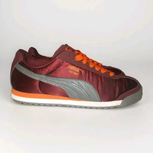 PUMA Sneakers Womens Sz 8.5 US Red Orange Nylon Low Top Shoes EUR 38.5 UK 5.5 - Picture 1 of 22