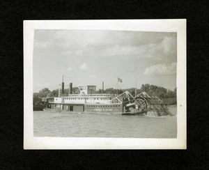 1930-1950 James W. Good Original Photograph 4x5 Sternwheel Towboat Paddlewheel - Picture 1 of 2