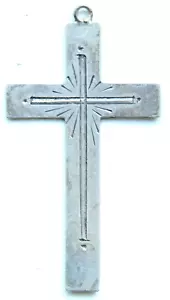 Cruz de adorno de plata antigua vintage (1,59 gramos) - Imagen 1 de 4