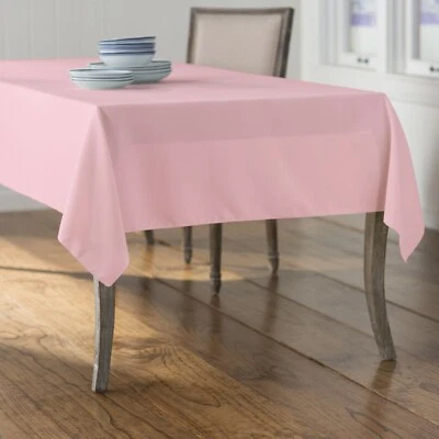 LA Linen Polyester Poplin Rectangular Tablecloth, 60 by 84-Inch. Made in USA - Image 1 of 2