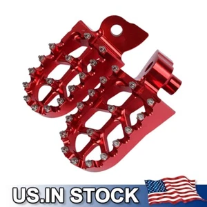 Red Footrest Foot Pegs For SHERCO 125SE-R 250SE-R 300SE-R 250SEF 450SEF 2020 - Picture 1 of 8