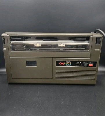 Vintage Okimate 10 Plain Paper Color Printer for Commodore Tested Power + - Image 1 of 4