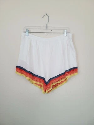 Pantalones cortos de ganchillo Free People Off White talla 8 Foto 1 de 4
